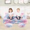 Flannel Kids Play Couch Set and 6-Piece Glow-in-the-Dark Modular Sofa